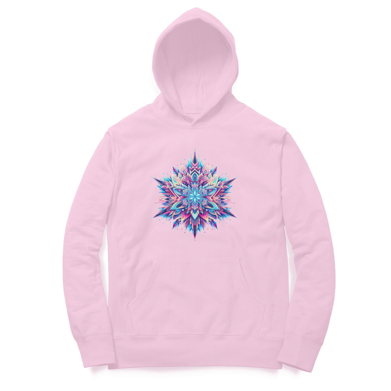 Psychedelic Snowflake Unisex Hoodie - Winter Wonderland Collection