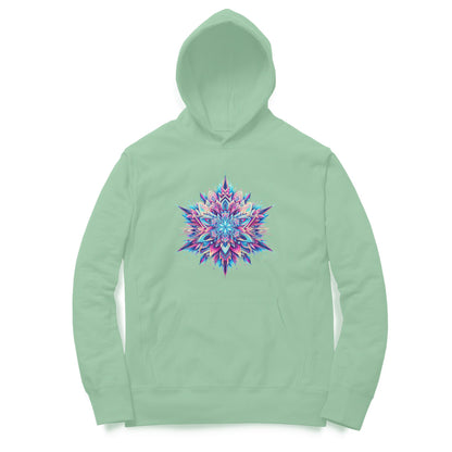 Psychedelic Snowflake Unisex Hoodie - Winter Wonderland Collection