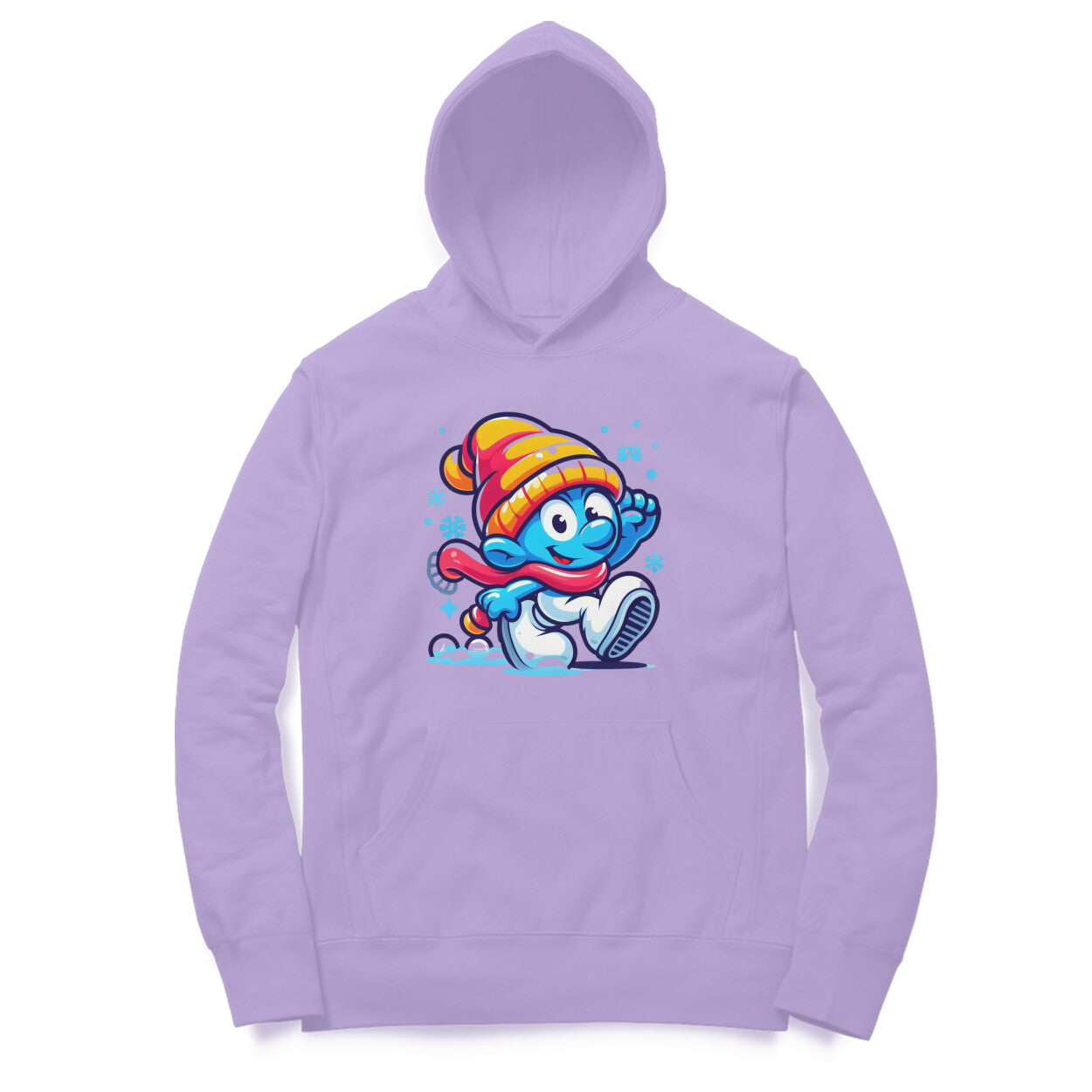 Smurf-themed Unisex Printed Hoodie - Playful and Stylish Design