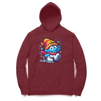 Smurf-themed Unisex Printed Hoodie - Playful and Stylish Design