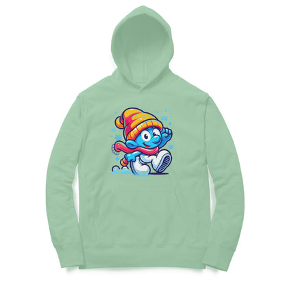 Smurf-themed Unisex Printed Hoodie - Playful and Stylish Design