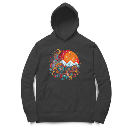 Northern Lights Unisex Printed Hoodie - Mountain Magic