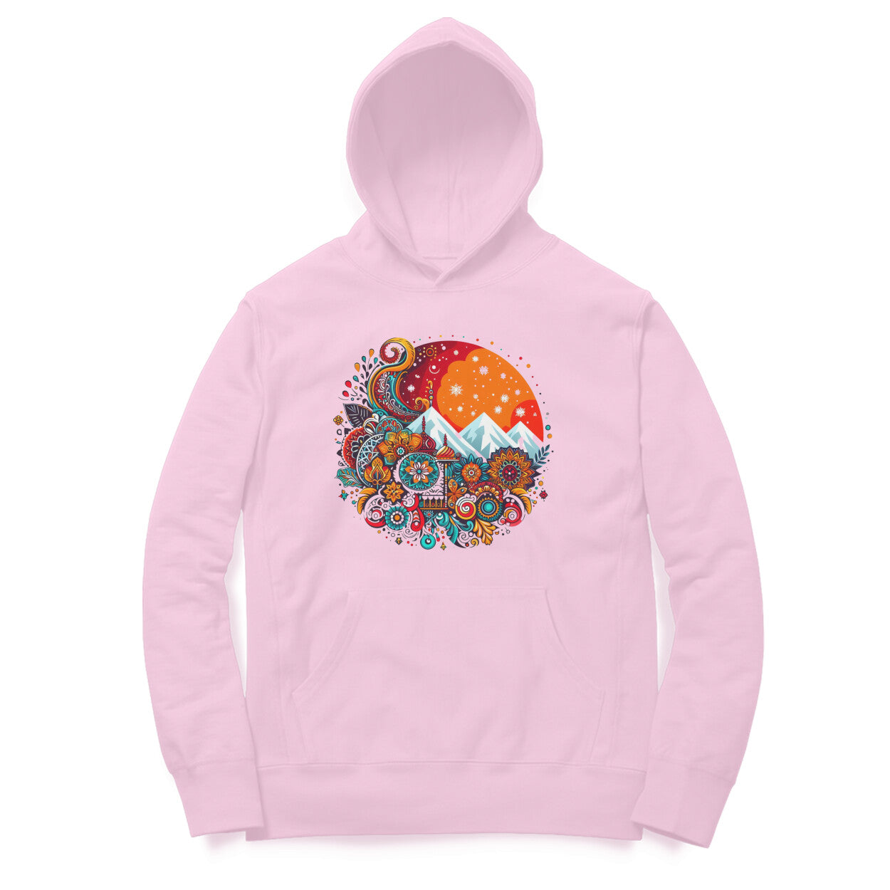 Northern Lights Unisex Printed Hoodie - Mountain Magic