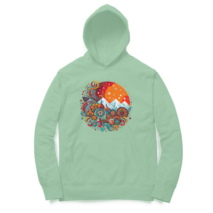 Northern Lights Unisex Printed Hoodie - Mountain Magic