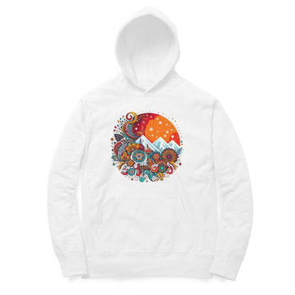 Northern Lights Unisex Printed Hoodie - Mountain Magic