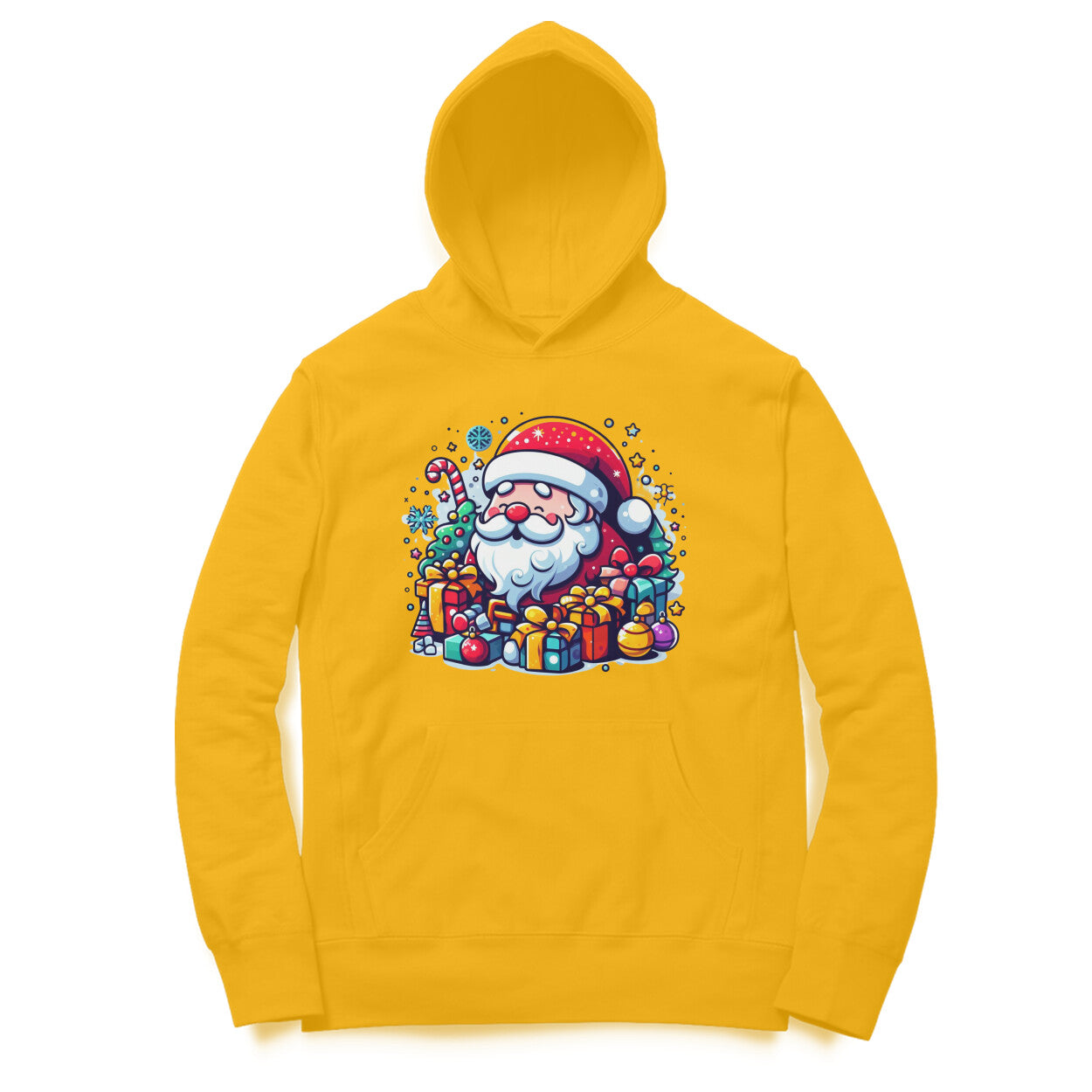 Santa's Arrival Unisex Printed Hoodie - Festive Cheer Delivered