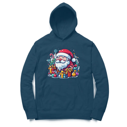 Santa's Arrival Unisex Printed Hoodie - Festive Cheer Delivered