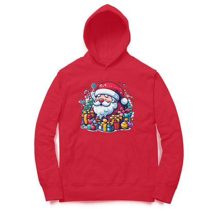 Santa's Arrival Unisex Printed Hoodie - Festive Cheer Delivered