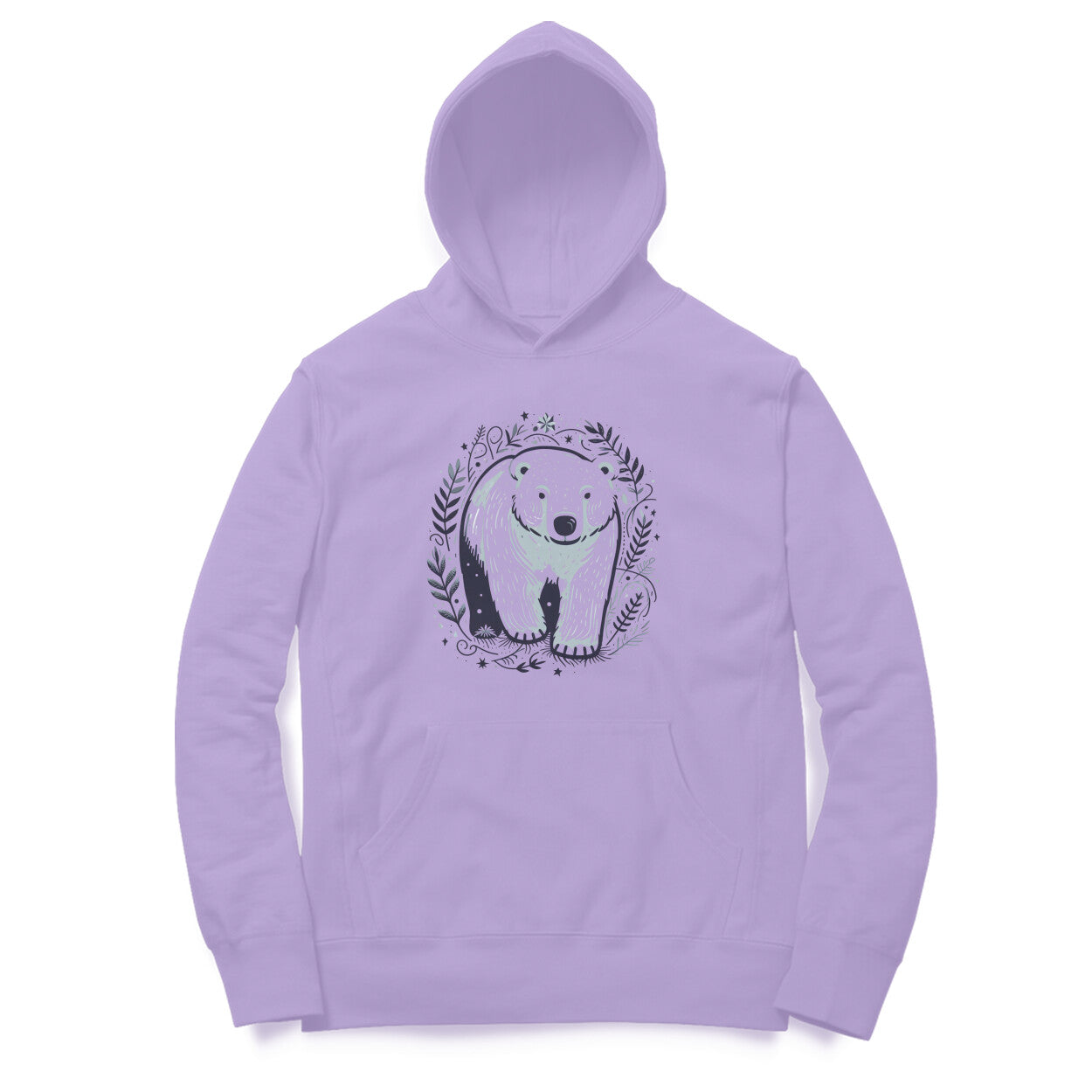 Arctic Explorer Unisex Printed Hoodie - Polar Bear Trek