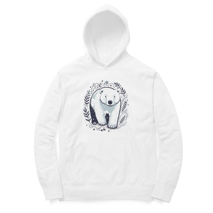 Arctic Explorer Unisex Printed Hoodie - Polar Bear Trek