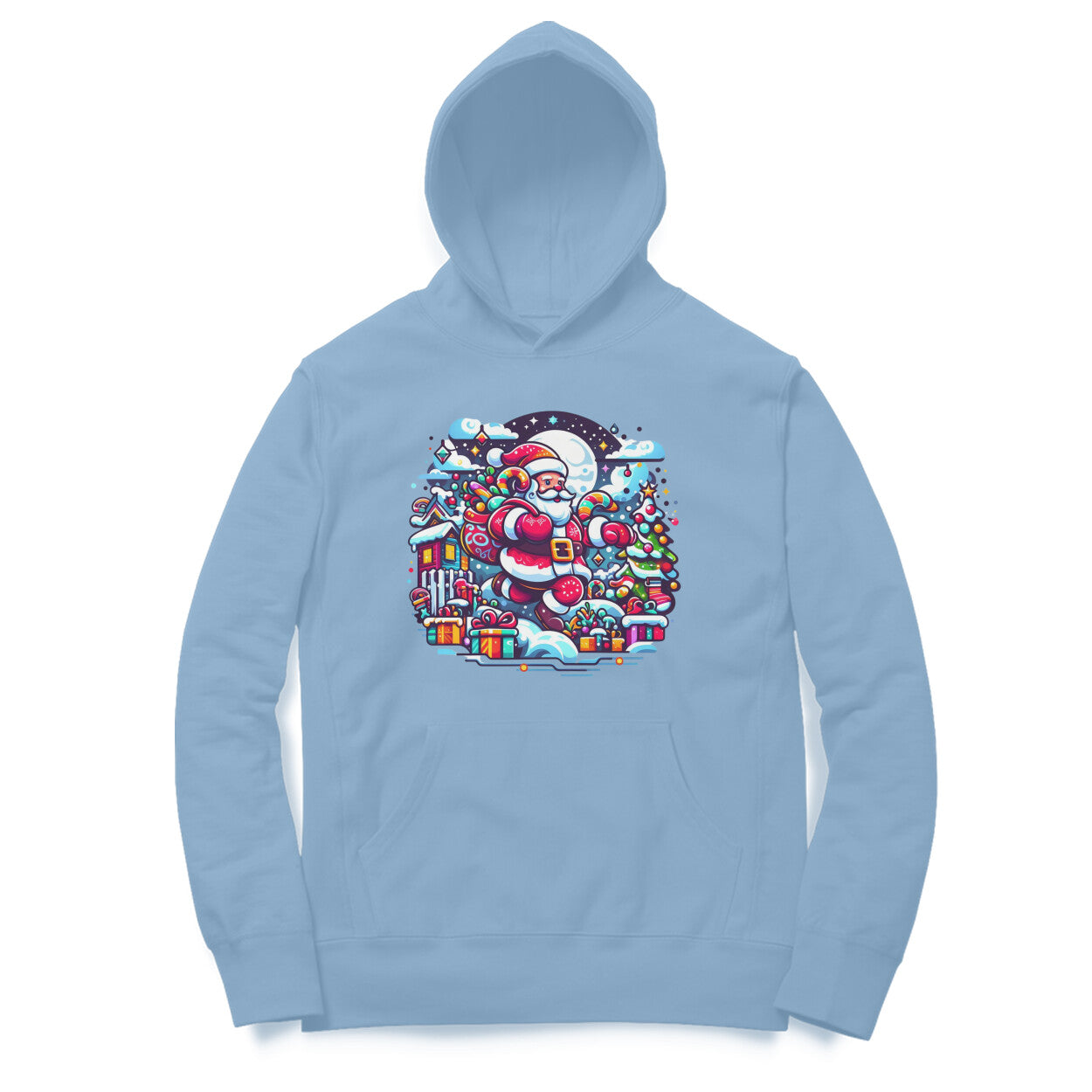 Santa's Workshop Unisex Printed Hoodie - Gift Sorting Edition