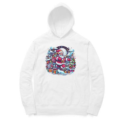 Santa's Workshop Unisex Printed Hoodie - Gift Sorting Edition