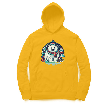 Festive Polar Bliss Unisex Hoodie - Winter Wonderland Edition