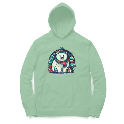 Festive Polar Bliss Unisex Hoodie - Winter Wonderland Edition