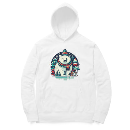 Festive Polar Bliss Unisex Hoodie - Winter Wonderland Edition