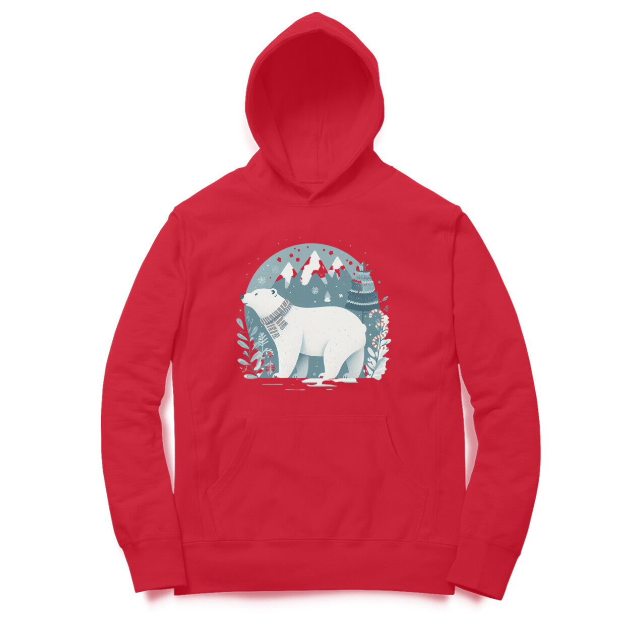 Arctic Chill Unisex Printed Hoodie - Polar Explorer Edition