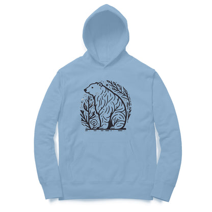 Polar Vision Unisex Printed Hoodie - Arctic Sketch Edition