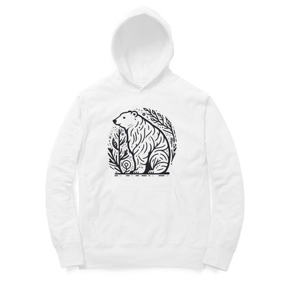 Polar Vision Unisex Printed Hoodie - Arctic Sketch Edition