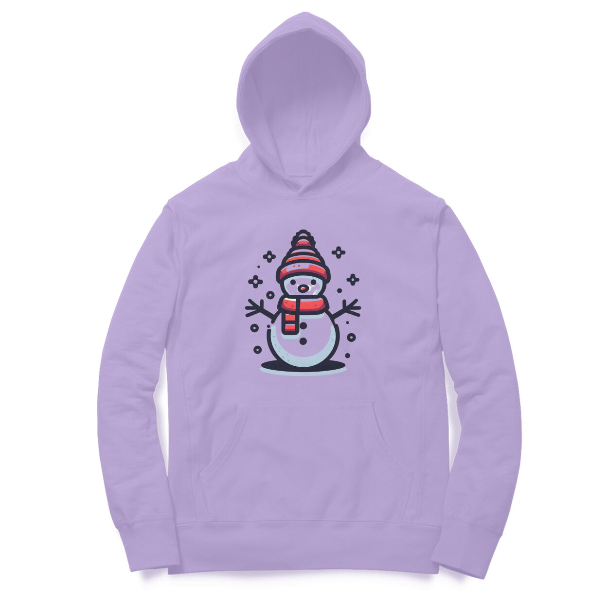 Frosty Spirit Unisex Printed Hoodie - Icy Snowman Edition