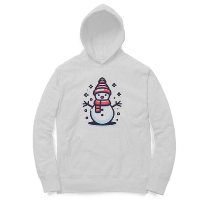 Frosty Spirit Unisex Printed Hoodie - Icy Snowman Edition