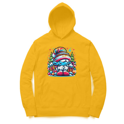 Christmas Smurf Unisex Printed Hoodie - Festive Whimsy Collection