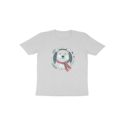Joyful Cubs: Christmas-Ready Polar Bear Toddler Round Neck T-Shirt