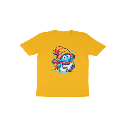 Charming Smurf: Toddler's Christmas Mode Round Neck T-Shirt