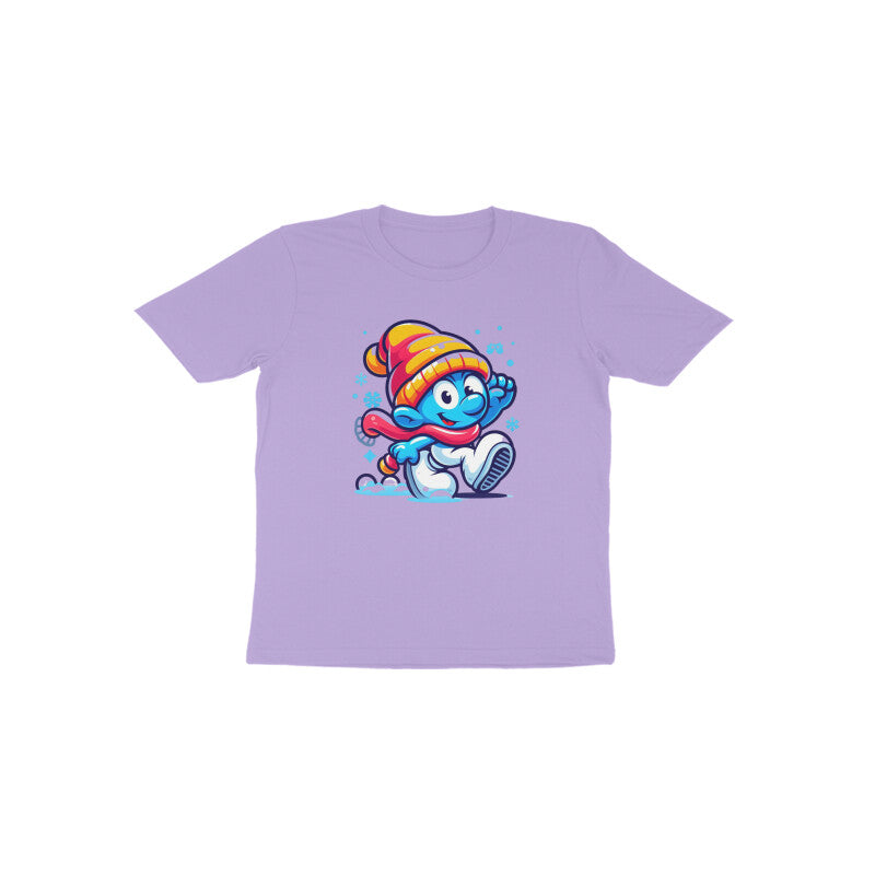 Charming Smurf: Toddler's Christmas Mode Round Neck T-Shirt