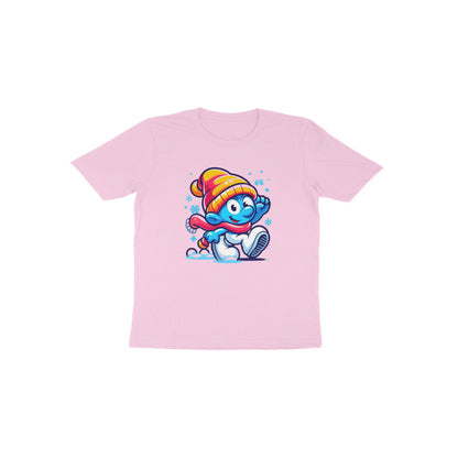 Charming Smurf: Toddler's Christmas Mode Round Neck T-Shirt