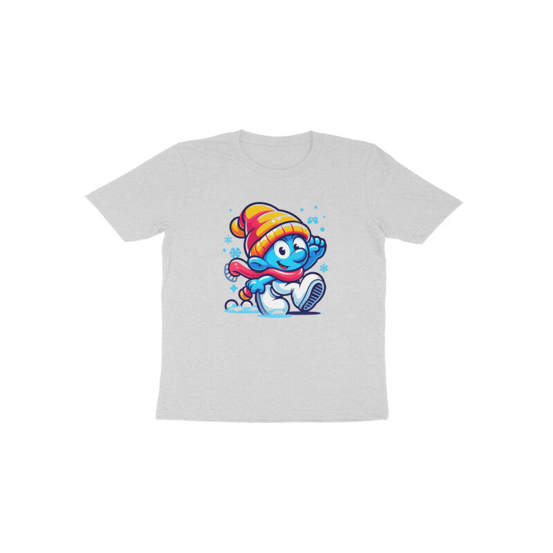 Charming Smurf: Toddler's Christmas Mode Round Neck T-Shirt