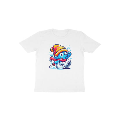 Charming Smurf: Toddler's Christmas Mode Round Neck T-Shirt